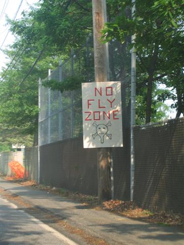 Strange sign on College Ave