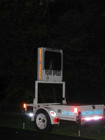 Clarkstown Police Speed Trailer