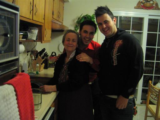 My grandmother, me, and my brother at my father's house.  Photo credit: Nancy U.