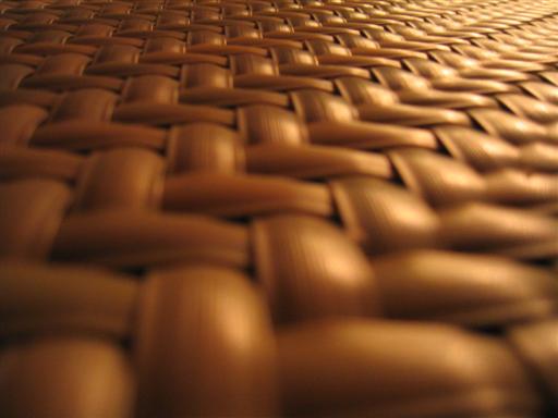 A woven table